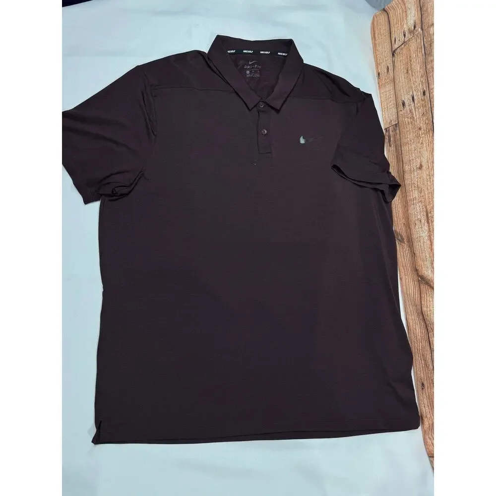 Nike Golf Short Sleeve Polo Dri-Fit Size XL Purple